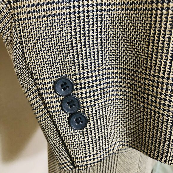 Nino Cerruti Plaid Button Suit Blazer Size 50 - Picture 5 of 14